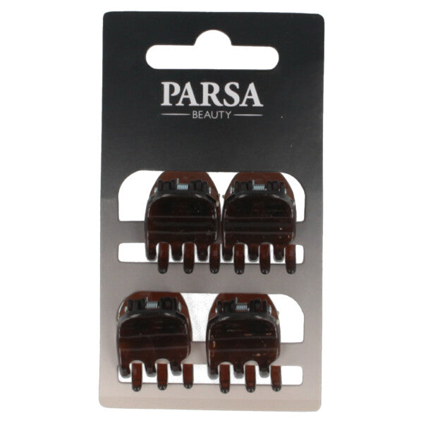 Parsa Beauty PARSA Beauty Haarklammer braun shiny 4Stk Outlet