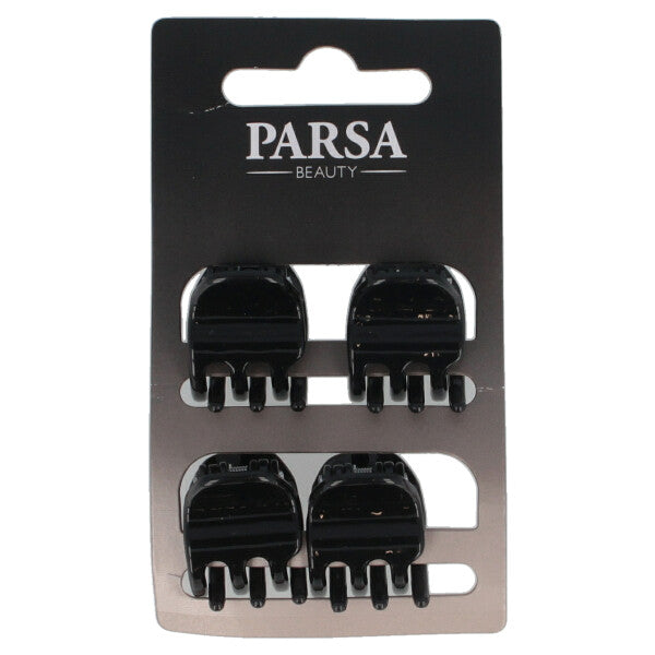Parsa Beauty PARSA Beauty Haarklammer schwarz shiny 4Stk Auslauf