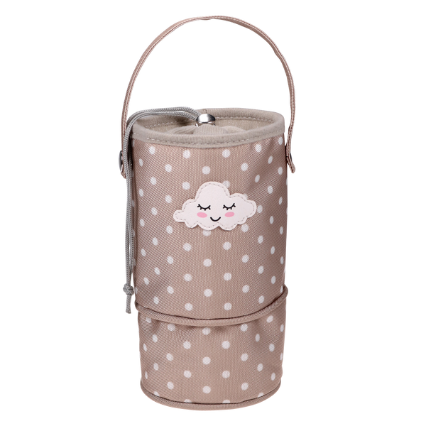 Parsa Beauty PARSA Baby Isolierflasche beige mit Wolkenstickerei 1Stk Muttertagsangebot