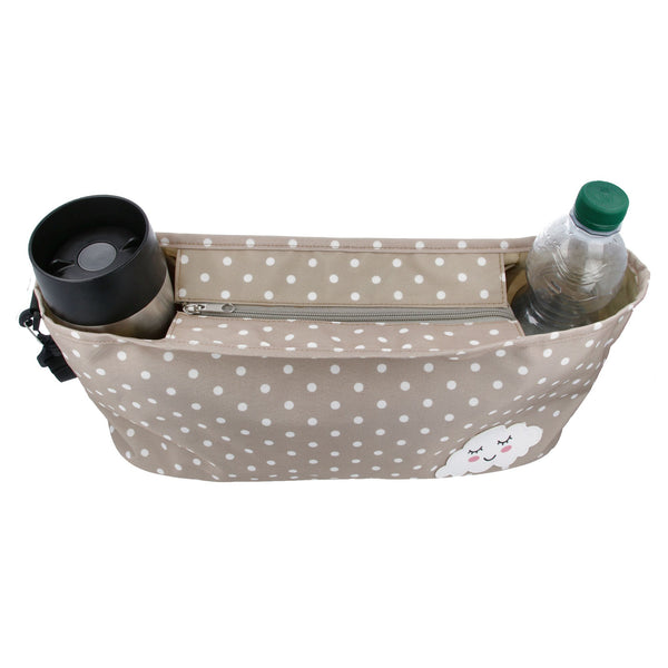 Parsa Beauty PARSA Baby Kinderwagentasche beige mit Wolkenstickerei Valentinstagsangebot