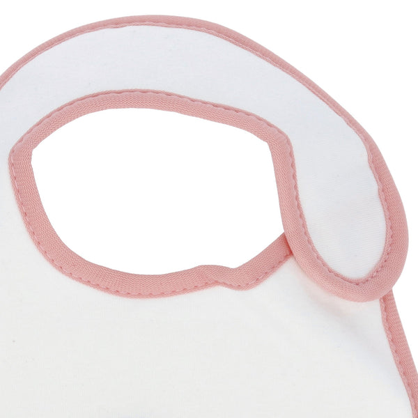 Parsa Beauty PARSA Baby Babylatz weiß mit rosa Bodüre 1Stk Jubiläumsangebot