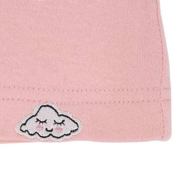 Parsa Beauty PARSA Baby Mütze rosa mit Öhrchen und Wölkchenstickerei 1Stk Heißer Verkauf