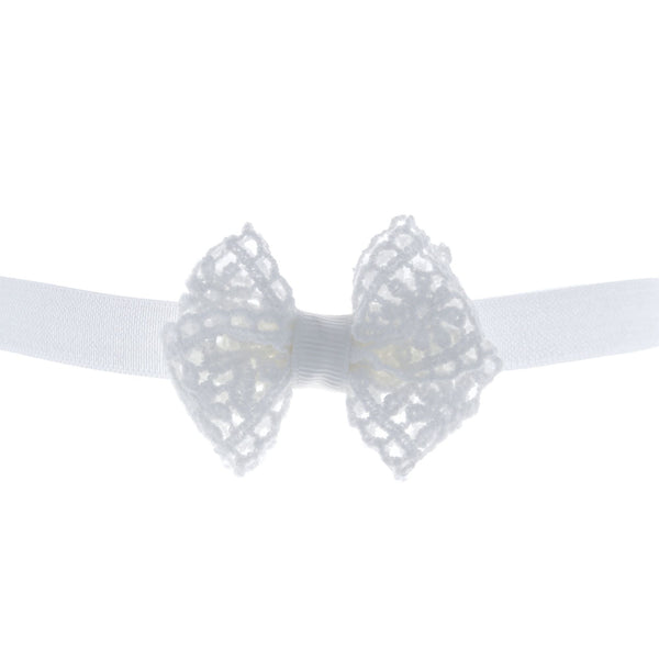 Parsa Beauty PARSA Baby Haarband weiß mit Spitzenschleife 1Stk Zeitlich begrenztes Angebot