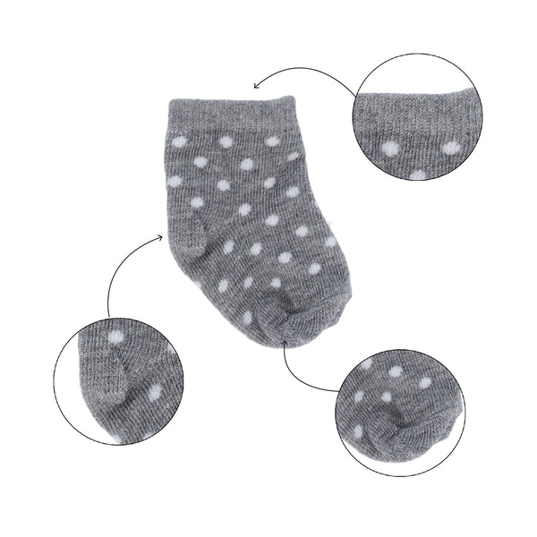 Parsa Beauty PARSA Baby Söckchen grau mit weißen Punkten Exklusive Angebote