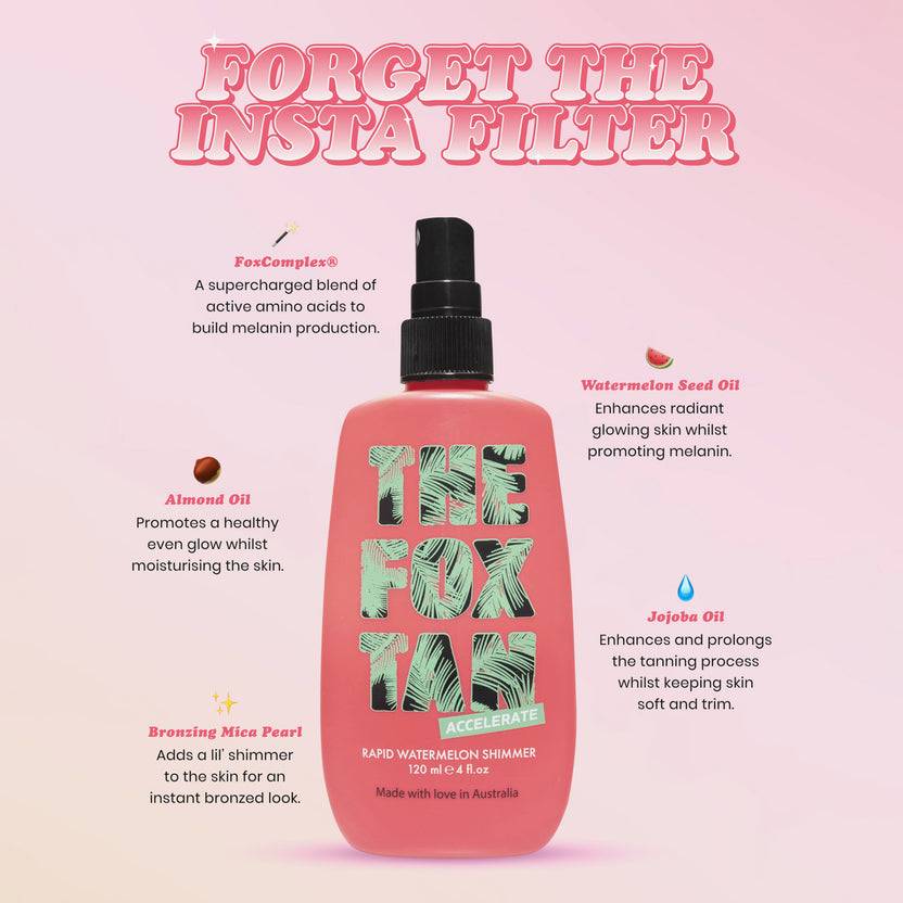 The Fox Tan Rapid Watermelon Shimmer (120ml) Kostenloser Versand international