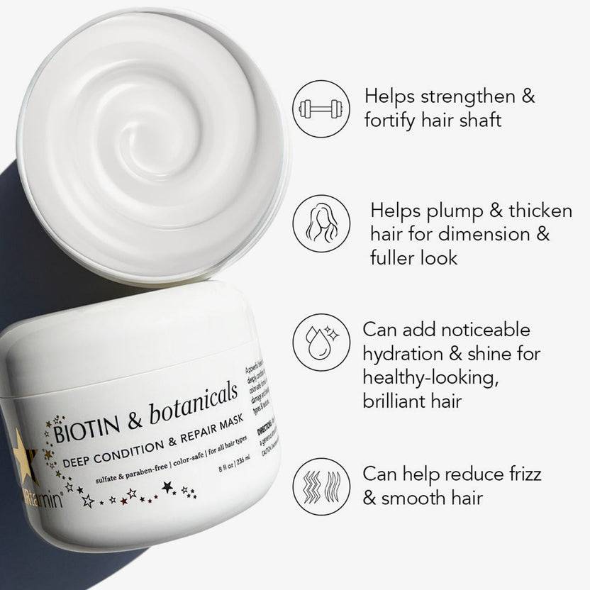 HAIRtamin Biotin & Botanicals Deep Condition & Repair Hair Mask (236ml) Kostenloser Versand
