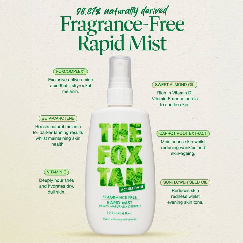 The Fox Tan Fragrance Free Rapid Tanning Mist (120ml) Preisnachlass