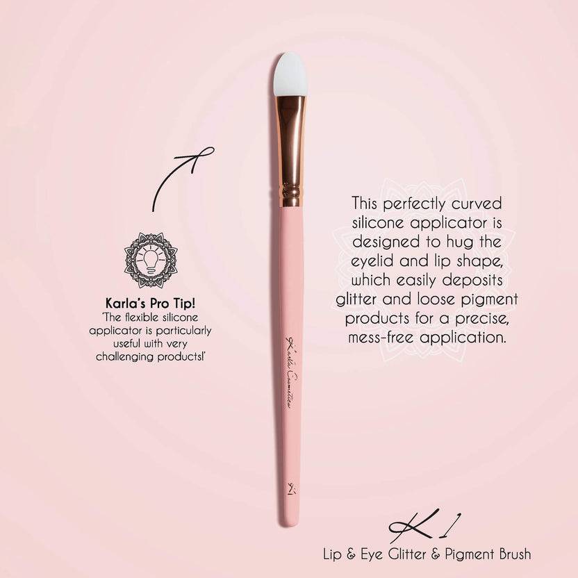 Karla Cosmetics Eye & Lip Glitter Pigment Brush Jubiläumsangebot