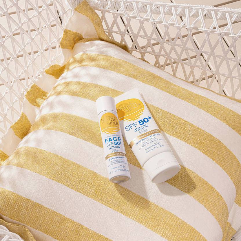 Bondi Sands SPF 50+ Fragrance Free Sunscreen Face Mist (60g) Sonderangebot der Fabrik