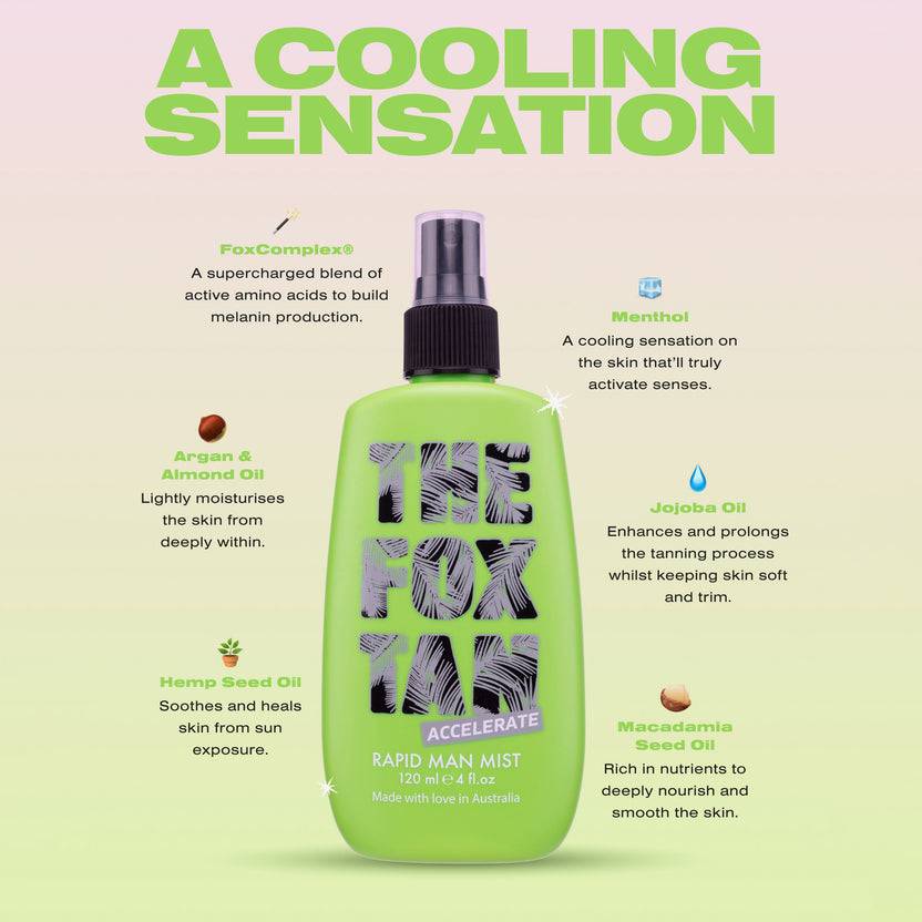 The Fox Tan Rapid Man Mist (120ml) Super Rabatt