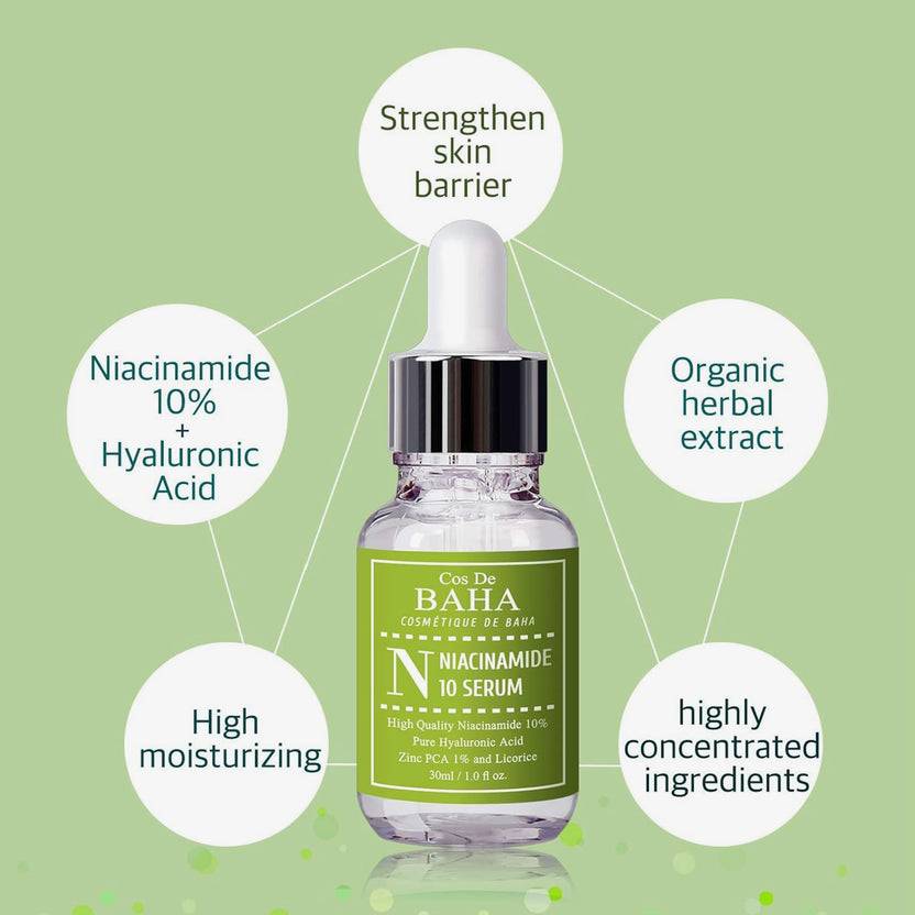 Cos de Baha Niacinamide Serum 30ml (N) (30ml) Discount Store für neue Produkte
