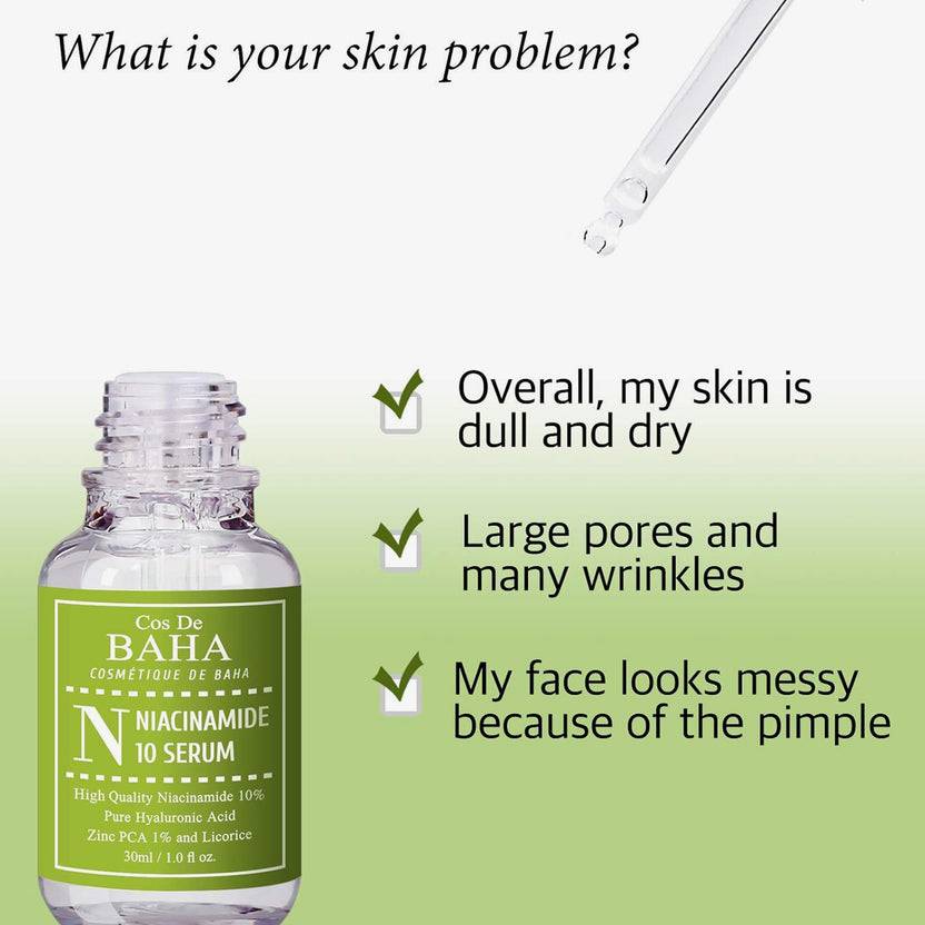 Cos de Baha Niacinamide Serum 30ml (N) (30ml) Discount Store für neue Produkte
