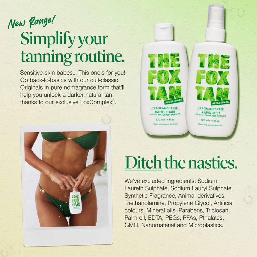 The Fox Tan Fragrance Free Originals Bundle (240ml) Letzte 2 Tage