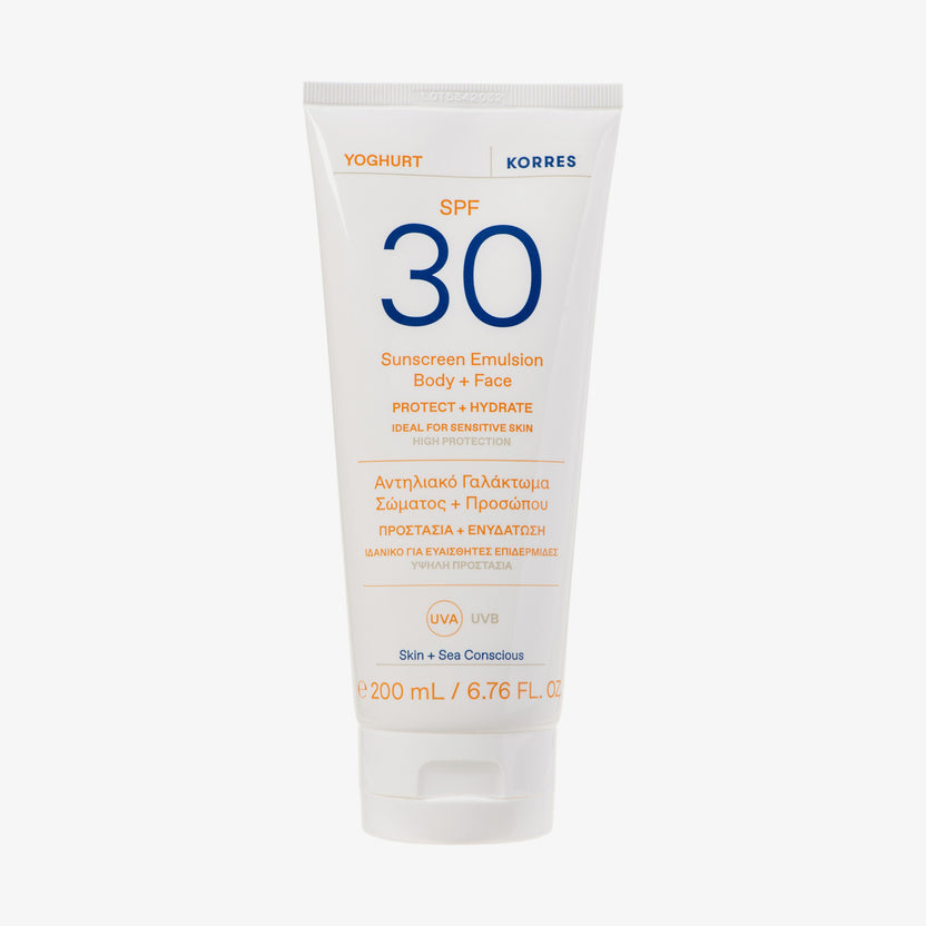KORRES Yoghurt Sonnenschutz-Emulsion für Körper und Gesicht (200ml) Super Rabatt