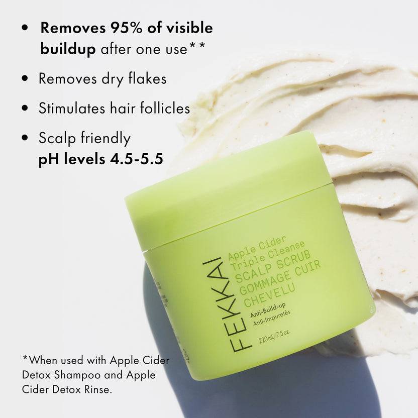 FEKKAI Apple Cider Triple Cleanse Scalp Scrub (220ml) Hotsell