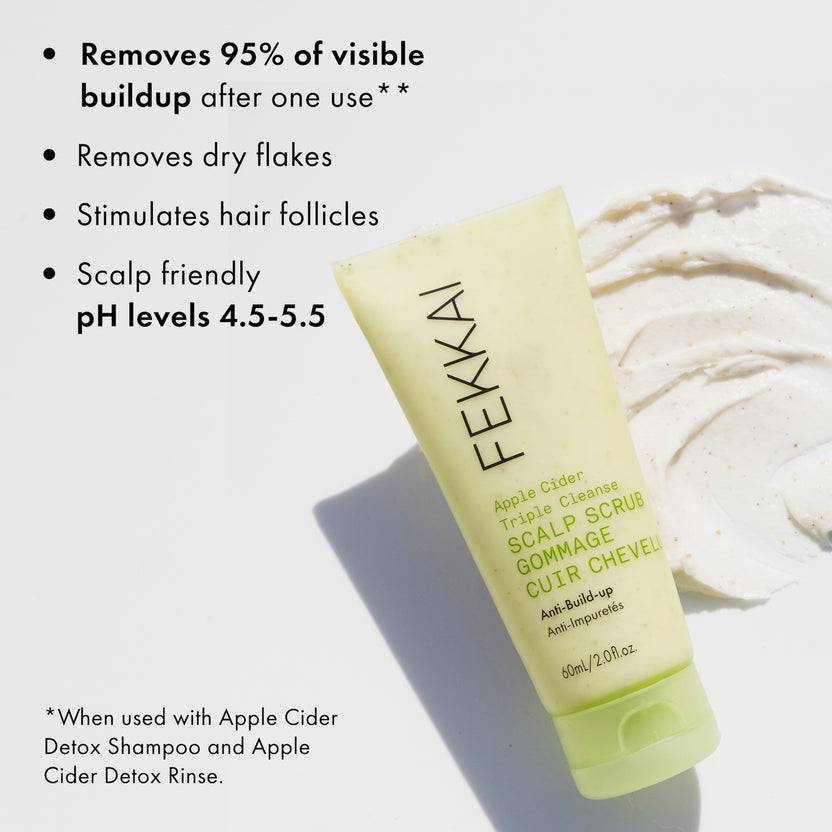 FEKKAI Apple Cider Triple Cleanse Scalp Scrub (220ml) Hotsell