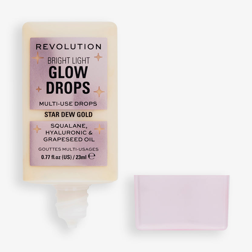 Revolution Makeup Bright Light Glow Drops Golden Star Dew (23ml) Sonderangebote