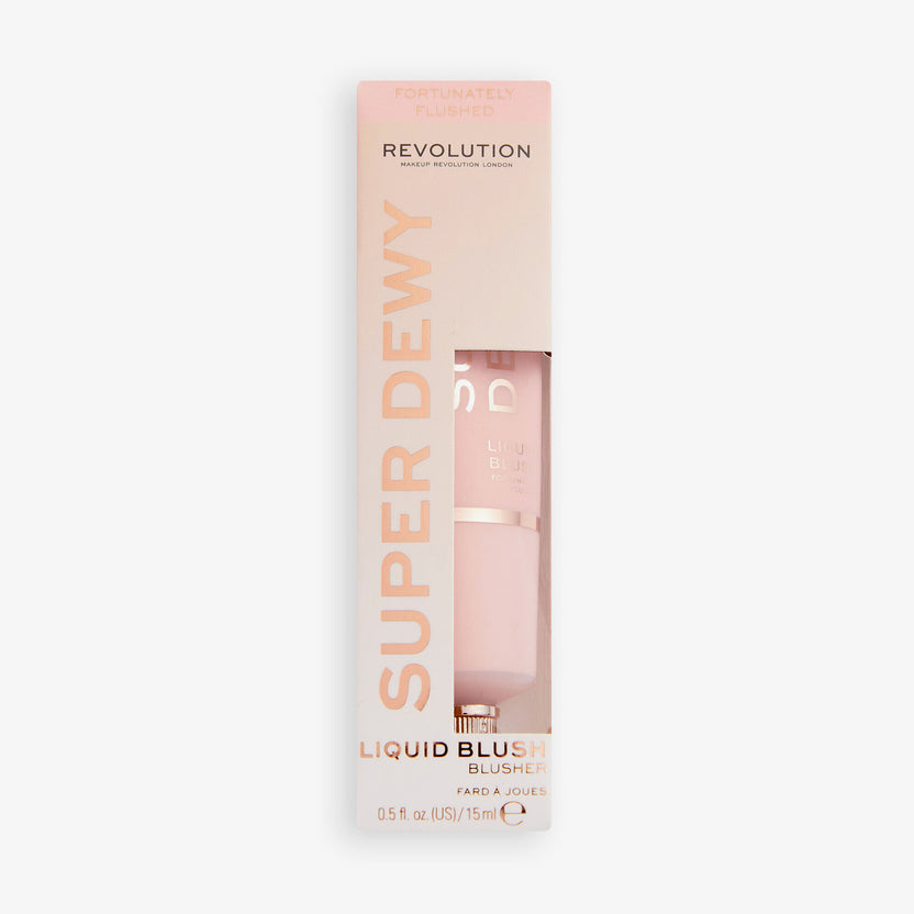 Revolution Makeup Superdewy Liquid Blush Fortunately Flushed (15ml) Bis zu 50% Rabatt