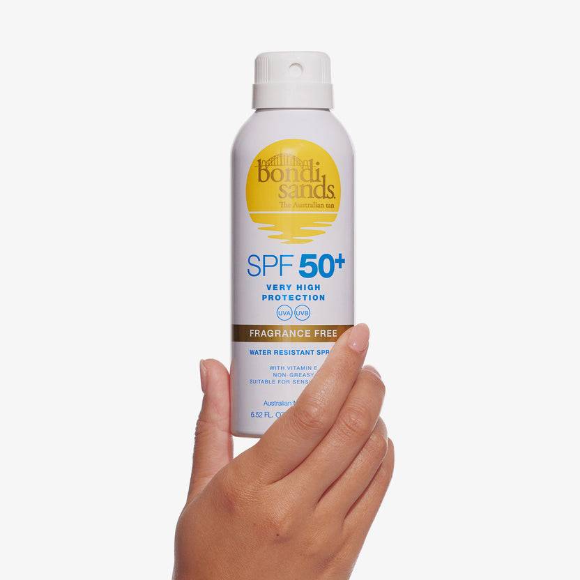 Bondi Sands SPF 50+ Fragrance Free Aerosol Mist Spray (160g) Verkauf