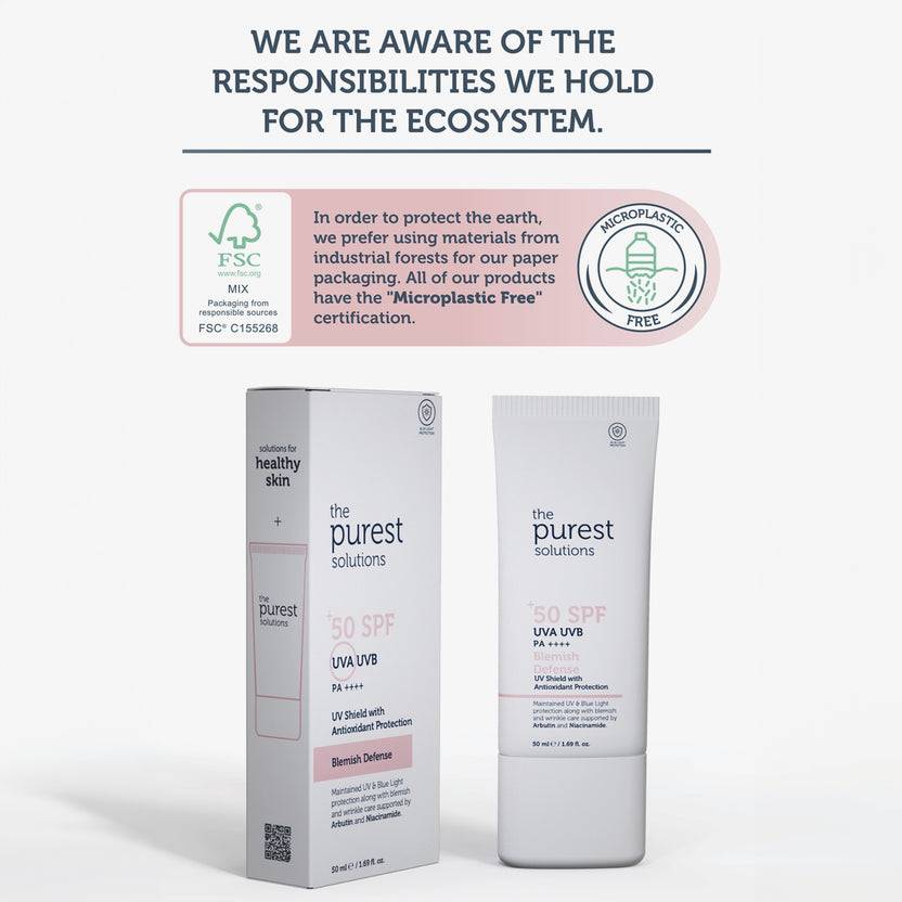 The Purest Solutions 50+ SPF UVA/UVB Blemish Defense Tinted Antioxidant Protection Suncreen (50ml) Begrenzte Freigabe