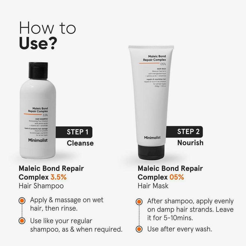 Minimalist Maleic Bond Repair Complex 3.5% Hair Shampoo (250ml) Vierteljährliche Förderung
