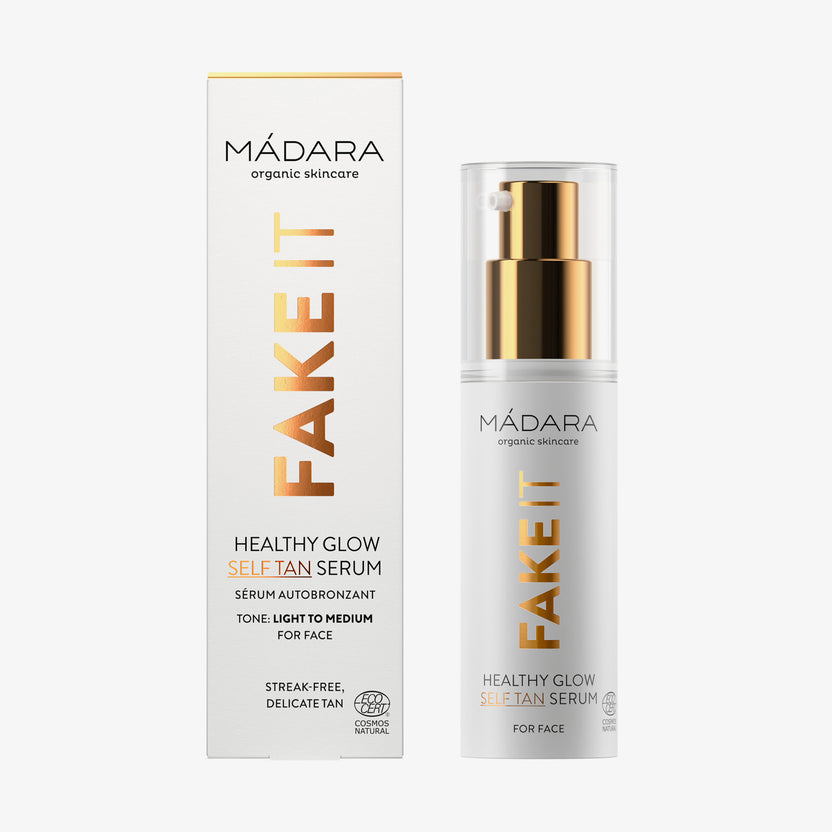 MÁDARA Cosmetics Fake It Healthy Glow Self Tan Serum For Face (30ml) Verkauf