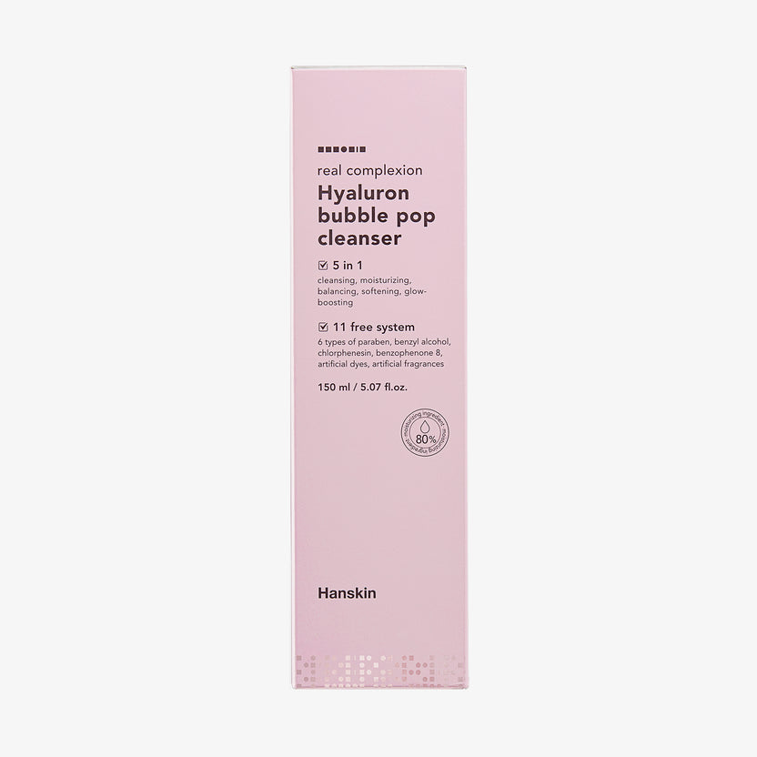 Hanskin Real Complexion Hyaluron Bubble Pop Cleanser (150ml) Fabrikverkauf