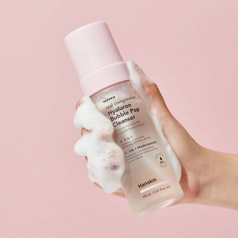 Hanskin Real Complexion Hyaluron Bubble Pop Cleanser (150ml) Fabrikverkauf