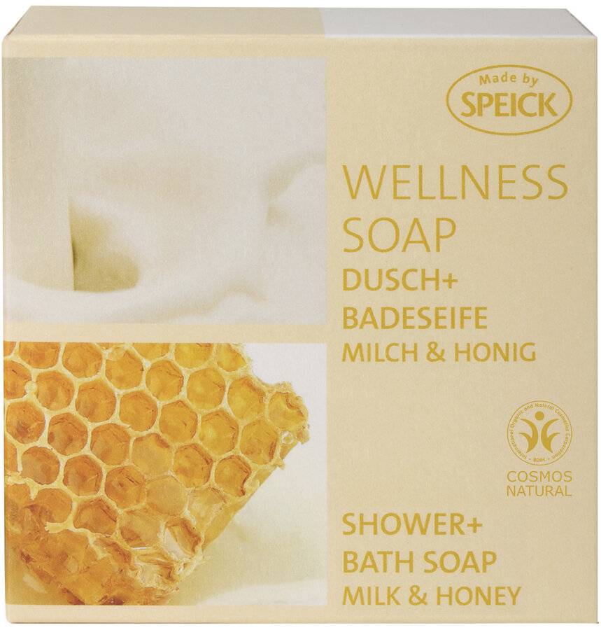Speick Made by SpeickWellness Soap, Dusch + Badeseife Milch & Honig