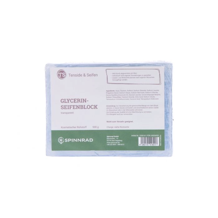 Spinnrad Glycerinseifenblock transparent, 500 g Nur noch ein Tag übrig