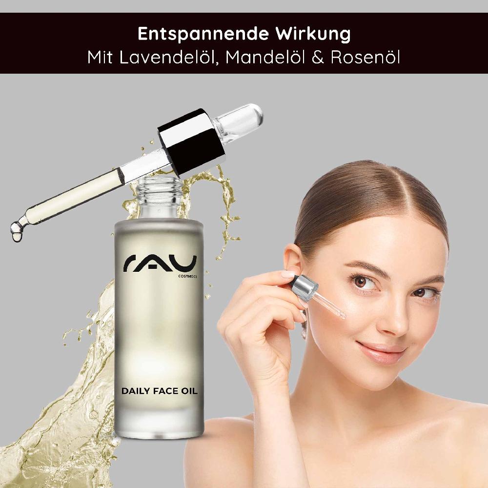 Rau Cosmetics Daily Face Oil 30 ml Pflegendes Gesichts-Öl für die Nacht mit Lavendel Zeitbegrenzte Promotion