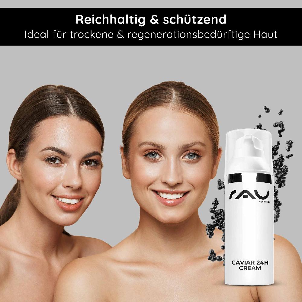 Rau Cosmetics Caviar 24h Cream 50 ml Hautpflege mit Caviar Extrakt Bis zu 50% Rabatt