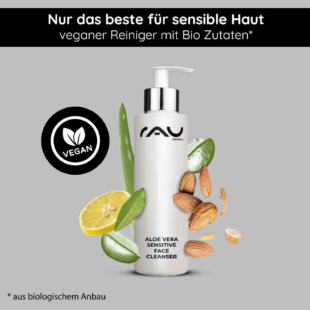 Rau Cosmetics Aloe Vera Sensitive Face Cleanser 200 ml Reiniger Bis zu 65% Rabatt