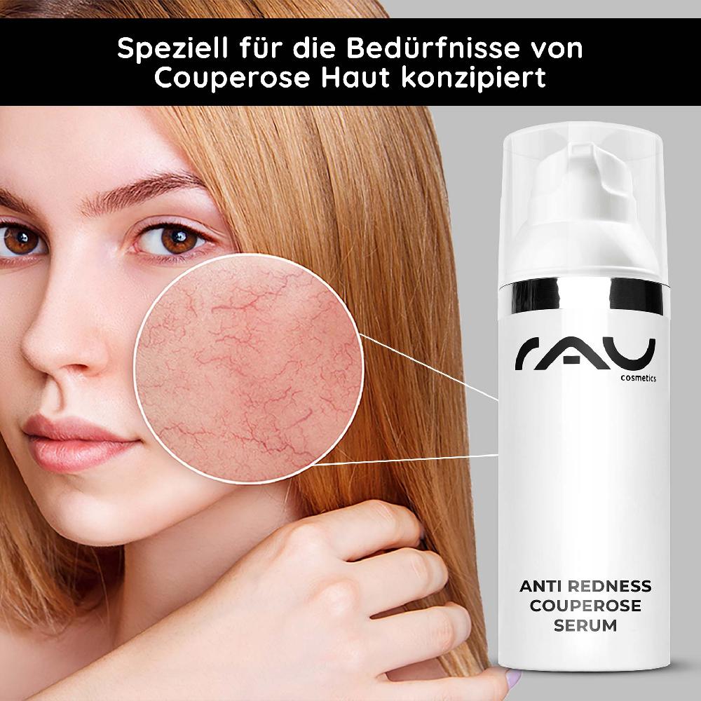 Rau Cosmetics Anti Redness Couperose Serum 50 ml bei Rosacea - wirkt Rötungen entgegen Nur für heute