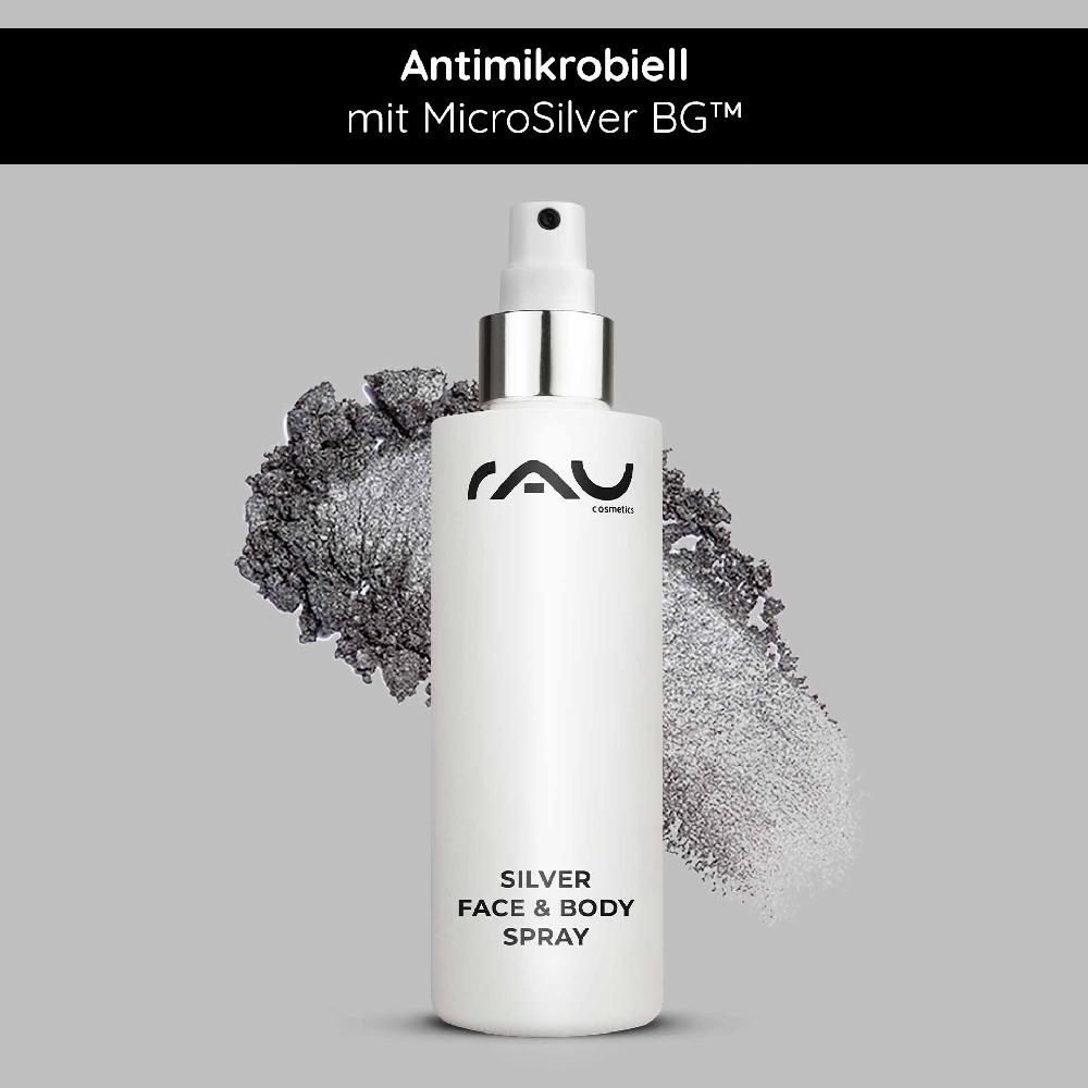 Rau Cosmetics Silver Face & Body Spray 200 ml mit Panthenol & Microsilber Kostenloser Versand international