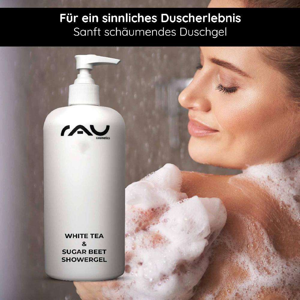 Rau Cosmetics White Tea & Sugar Beet Showergel 500 ml Duschgel Black Friday Preise