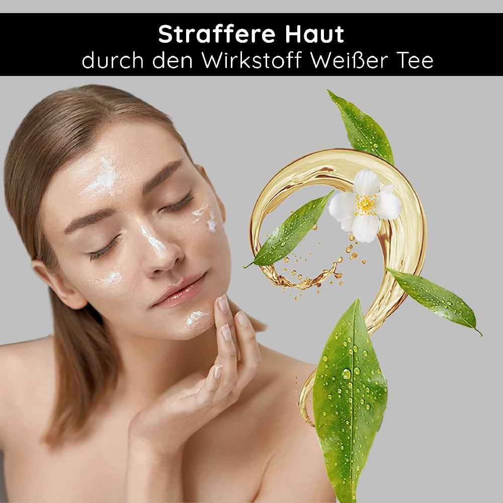 Rau Cosmetics White Tea Cream 50 ml Anti Aging 24h Creme für trockene und unreine Haut zollfrei