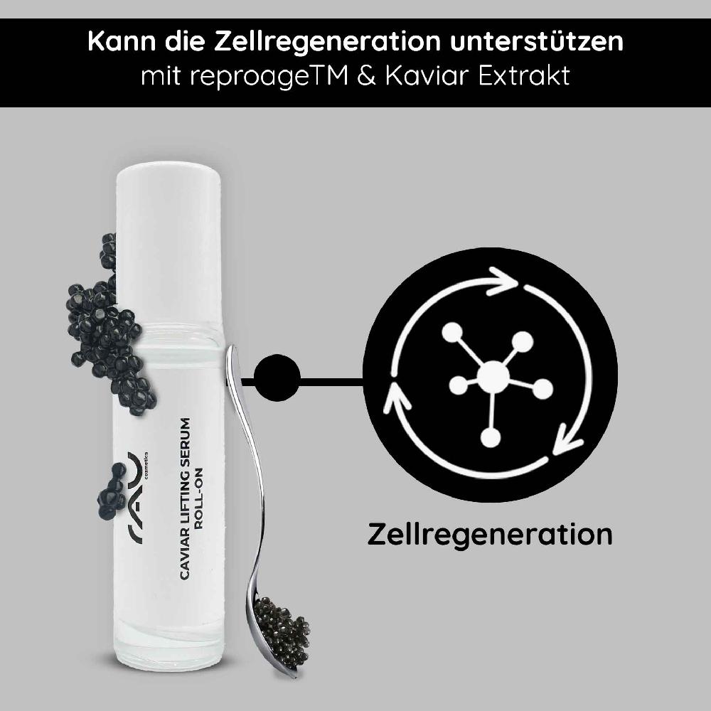 Rau Cosmetics Caviar Lifting Serum Roll-On 10 ml mit Reproage & Kaviar-Extrakt Sonderangebot