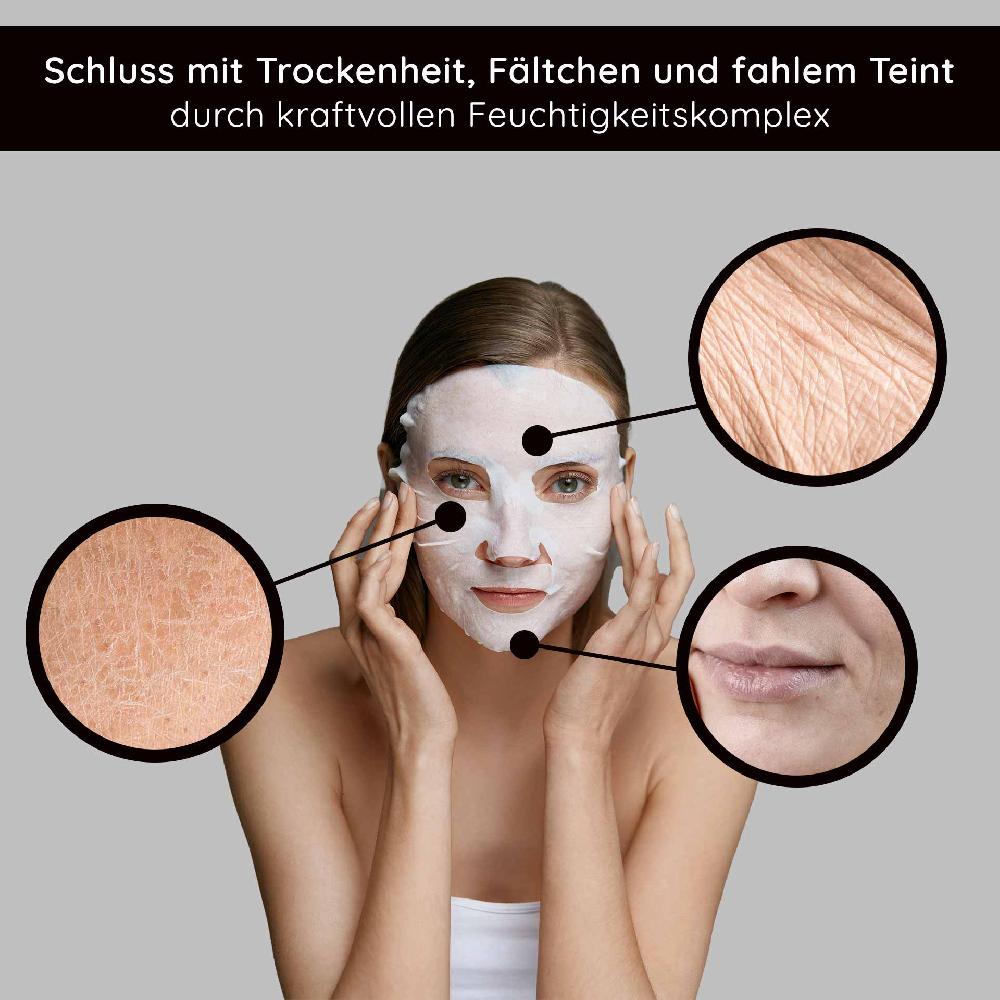 Rau Cosmetics Collagen & Hyaluronic Acid Mask Vliesmaske mit Panthenol Flash Sale
