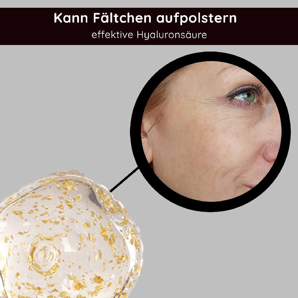 Rau Cosmetics Golden Hyaluron Gel 50 ml Anti-Aging-Gel mit 23kt Gold Begrenztes Angebot