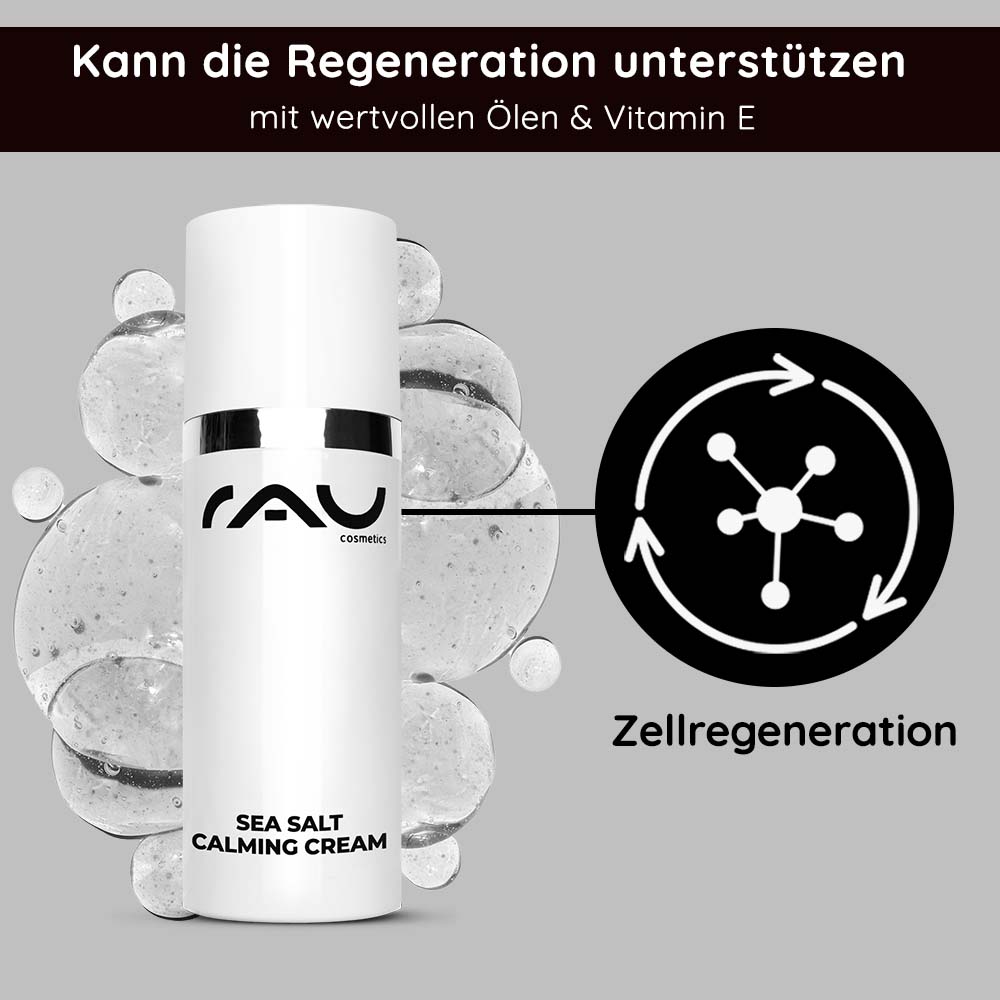 Rau Cosmetics Sea Salt Calming Cream 50 ml Gesichtscreme mit Meersalz bei unreiner Haut Vatertagsangebot