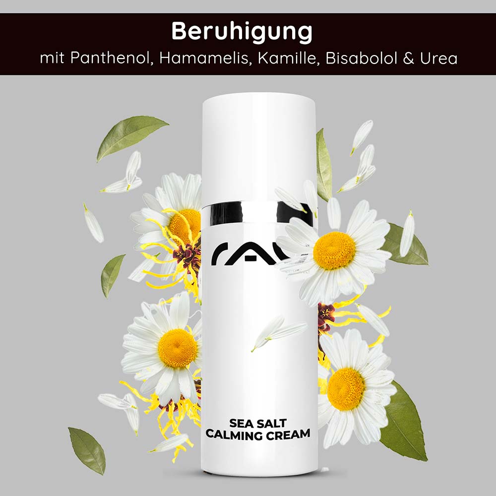 Rau Cosmetics Sea Salt Calming Cream 50 ml Gesichtscreme mit Meersalz bei unreiner Haut Vatertagsangebot