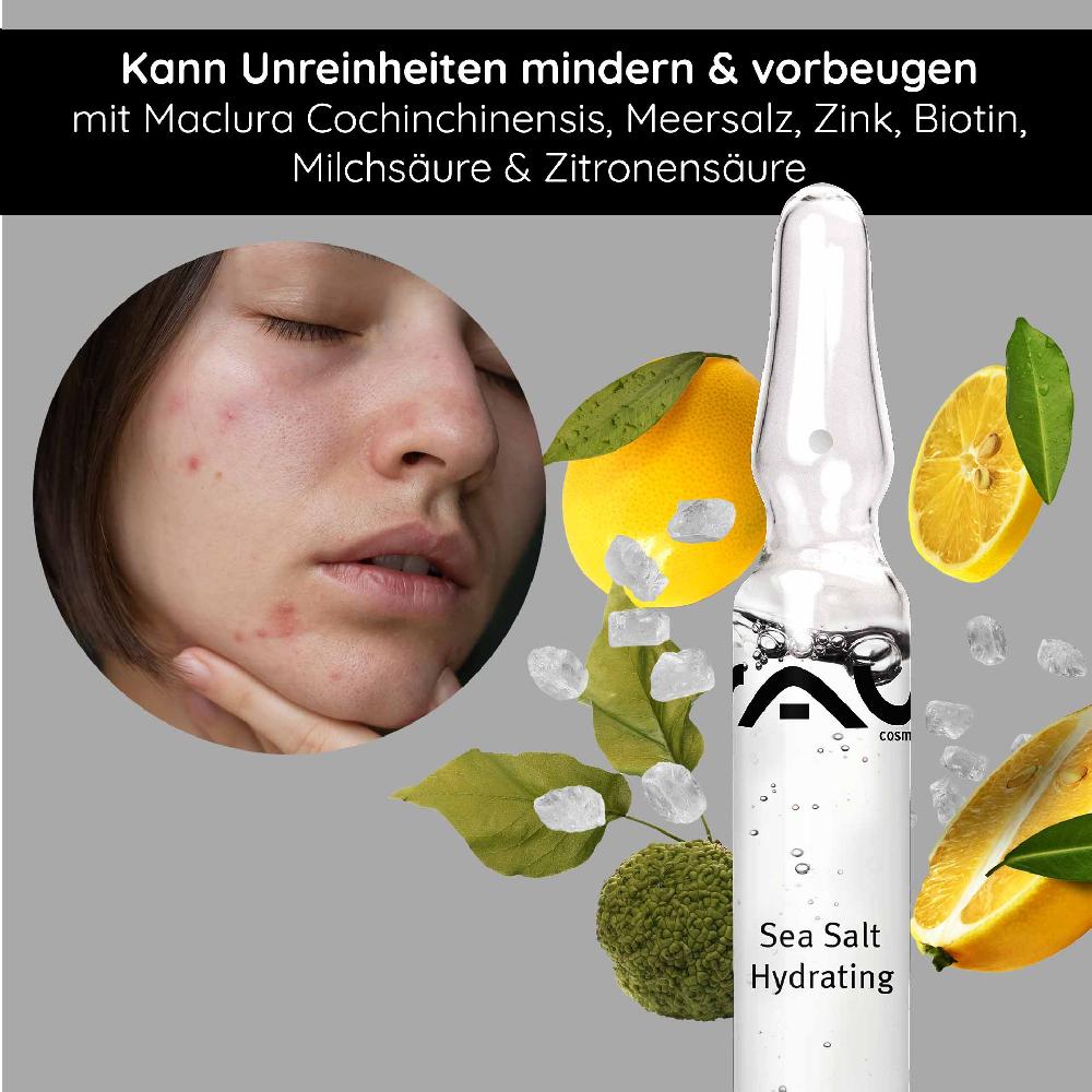 Rau Cosmetics Sea Salt Hydrating Ampulle 10x2 ml mit Meersalz & PHA Valentinstagsangebot