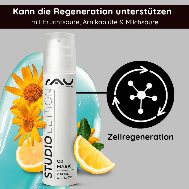 Rau Cosmetics O2 Mask 200 ml duftende Maske mit Aloe Vera & Ginkgo Jubiläumsangebot