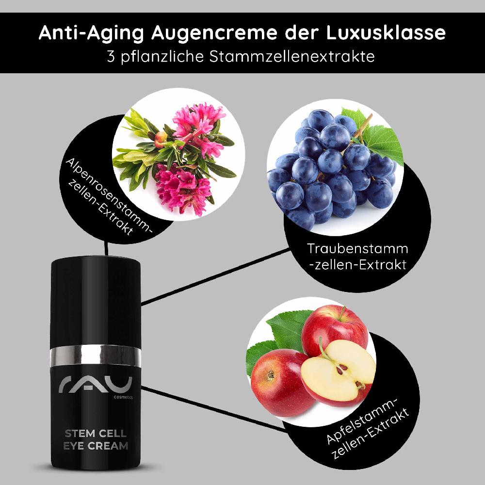Rau Cosmetics Stem Cell Eye Cream 15 ml Anti Aging Augencreme Exklusive Angebote