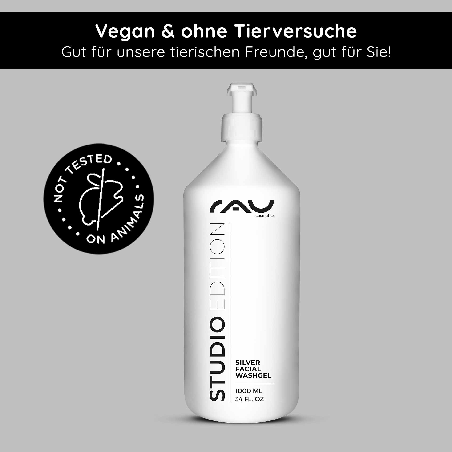 Rau Cosmetics Silver Facial Washgel 1000 ml Microsilber Waschgel Blitzangebot