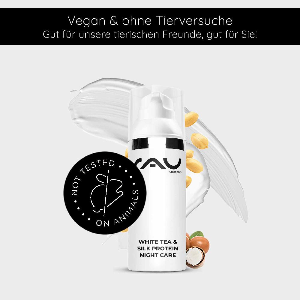 Rau Cosmetics White Tea & Silk Protein Night Care 50 ml Nachtcreme Tägliche Deals
