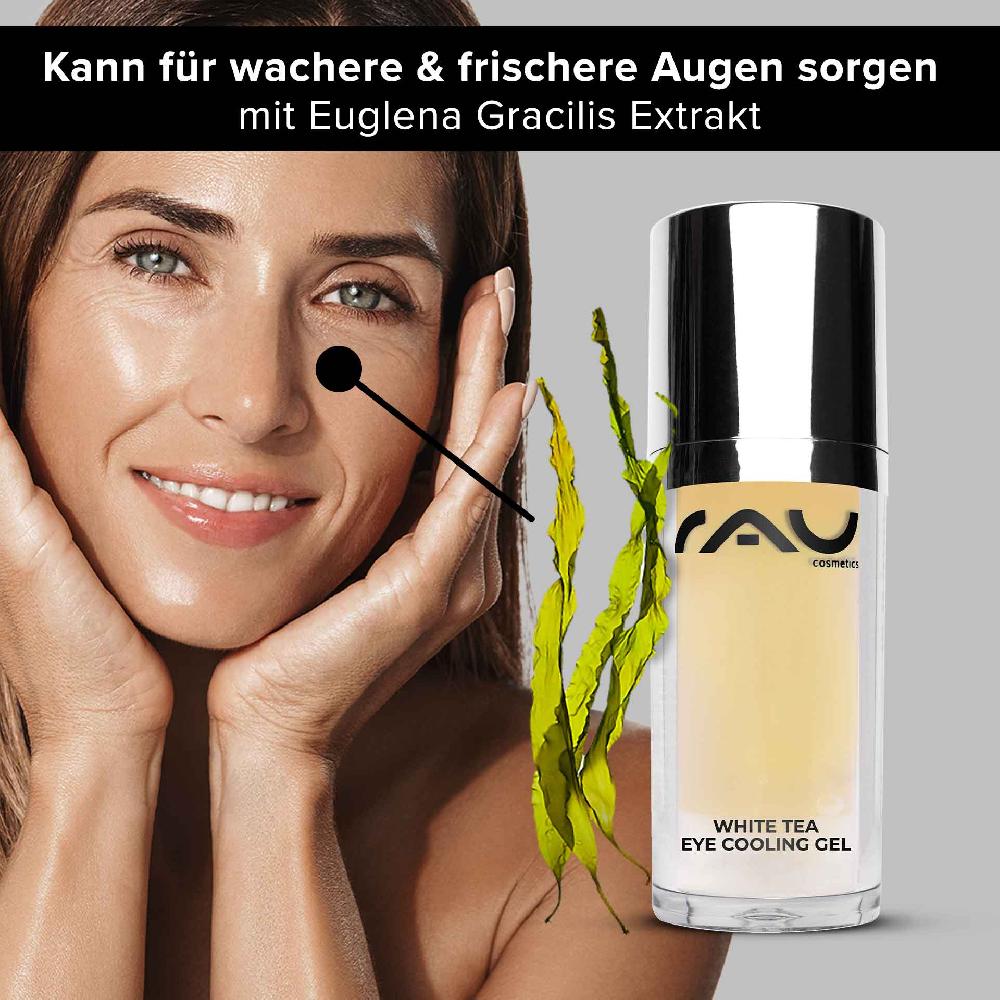 Rau Cosmetics White Tea Eye Cooling Gel 30 ml Anti-Aging Augenpflege Riesige Ersparnisse