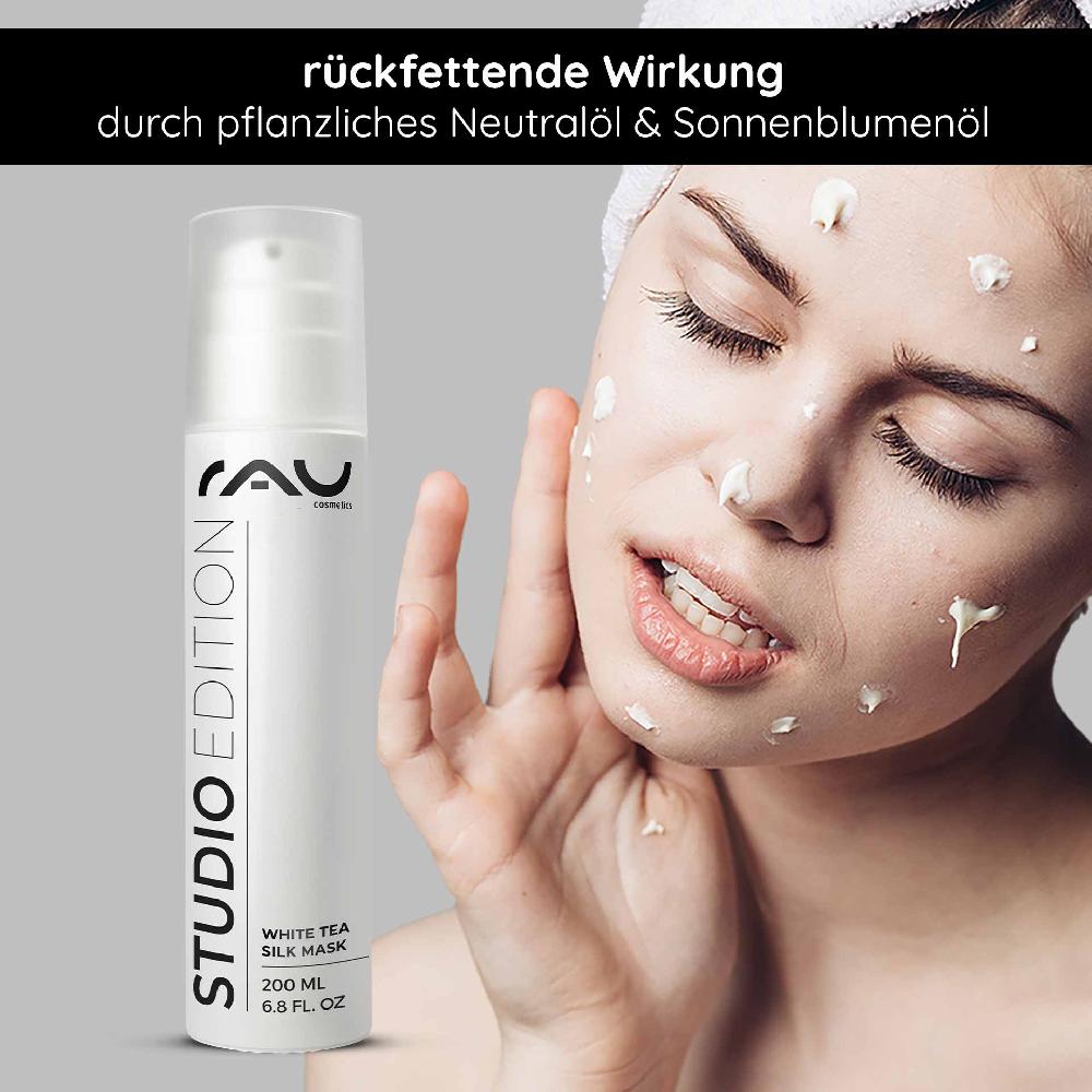 Rau Cosmetics White Tea Silk Mask 200 ml Reichhaltige Creme & Maske VIP-Rabatte
