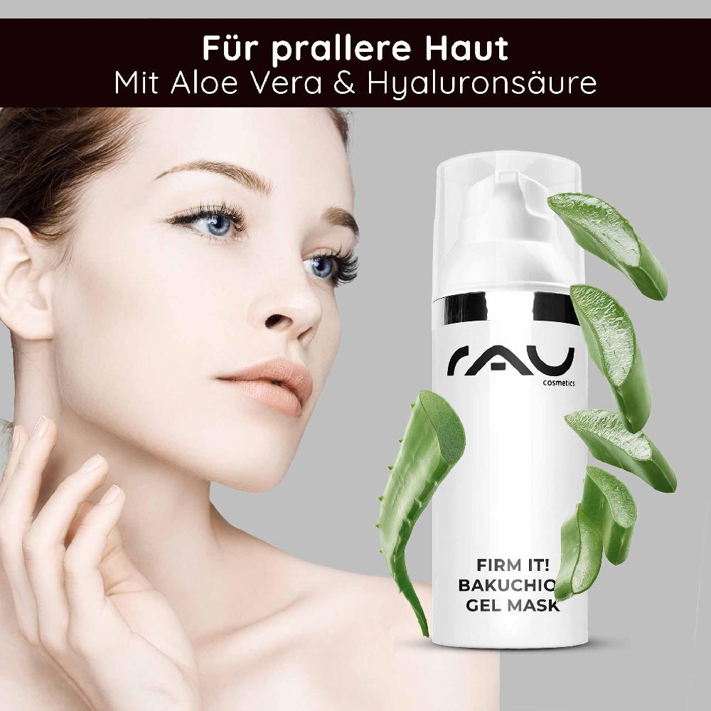 Rau Cosmetics Firm it Bakuchiol Gel Mask 50 ml Anti-Aging Gelmaske Kostenlose Rückgabe